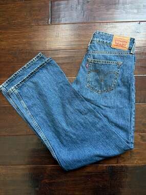 Levi's Women's Superlow Bootcut Jeans W28 L30 Medium Wash Blue Denim